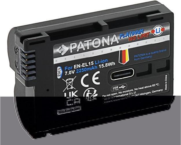 Produktbild Patona Patona Platinum Akku für Nikon 1 V1 / f. Nikon EN-EL15C (Kamera Akku)