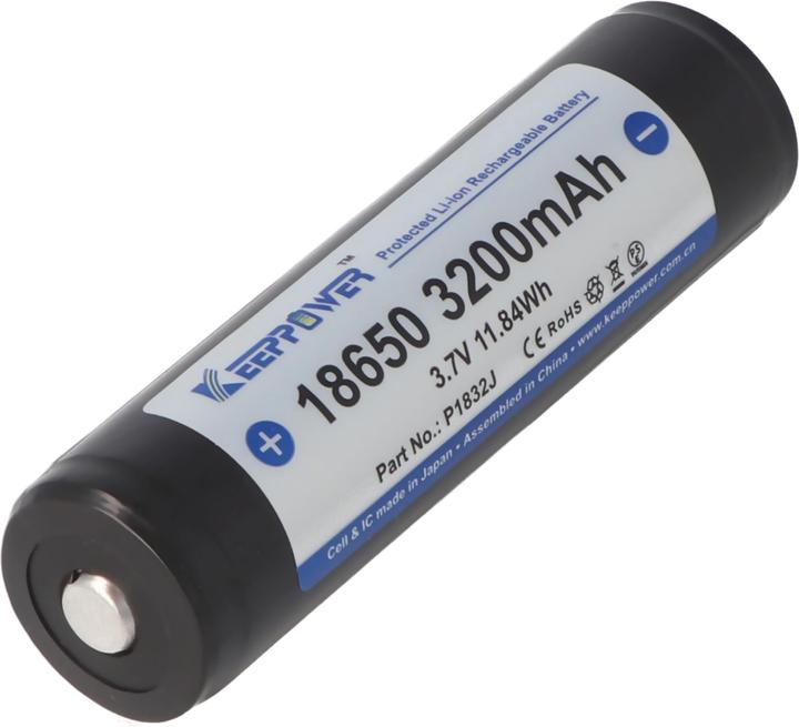 Produktbild Keeppower Akku 18650, PCB geschützt (1 Stk., 18650, 3200 mAh)