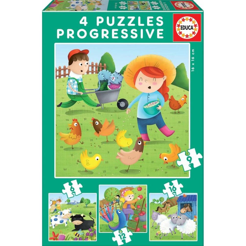 Educa Farm Animals 6/9/12/16 Teile ** (43 Teile)