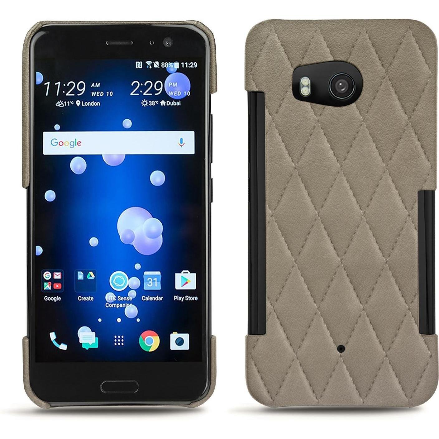 Thumbnail - Noreve Lederschutzhülle (HTC U11), Smartphone Hülle, Beige