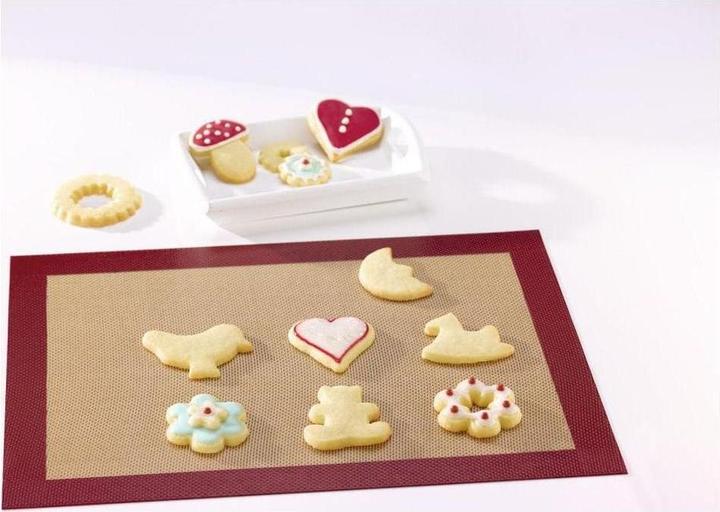 Actual product image Xavax silicone baking mat, square, 40 x 30 cm, red-brown (40 x 30 cm)