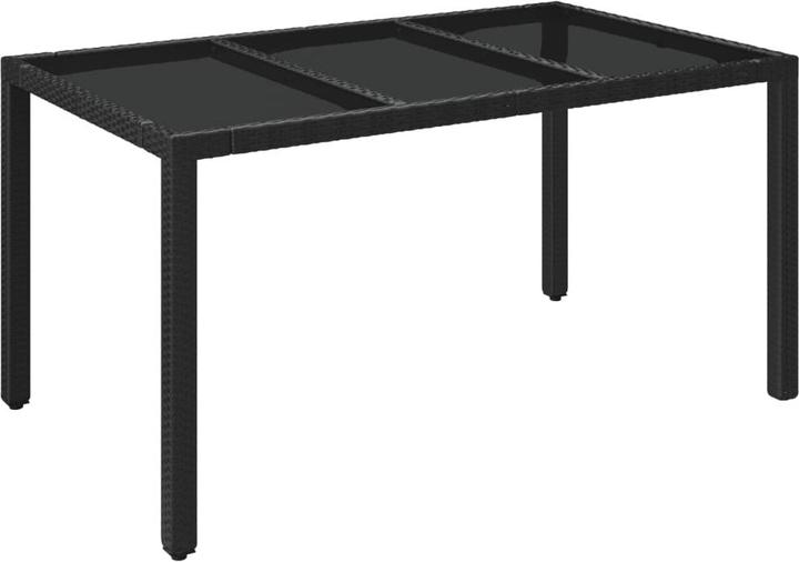 Immagine prodotto VidaXL Mobili da giardino set da pranzo set da giardino gruppo di sedute 7 pezzi in polirattan nero (190 cm)