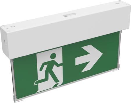 Image du produit Csdk SL Lampe de signalisation de chemin de fuite 23m de portée, mur/plafond, batterie 3 heures
