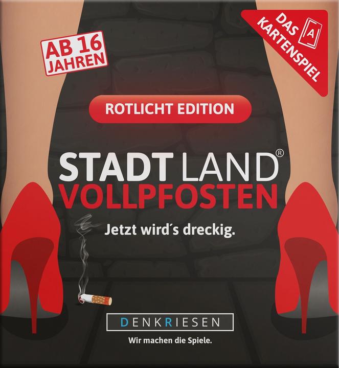 Image du produit Denkriesen Stad Land Vollpfosten - Jeu de cartes Red Light Edition (d) (Allemand, 3 - 6 Joueur)