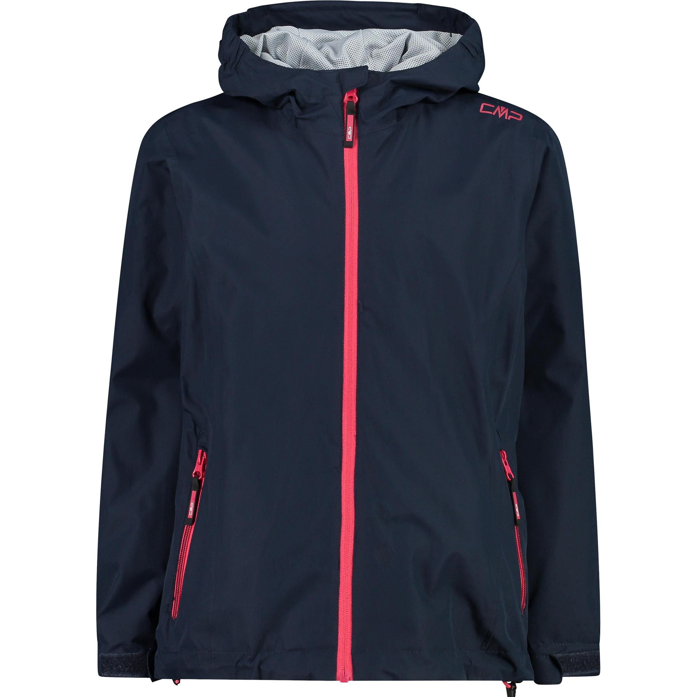 CMP Campagnolo, Unisex, Jacke, Girls Rain Hoodie Jacke (140), Blau, 140