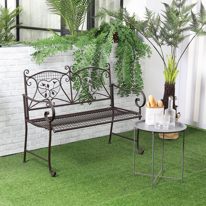 Produktbild Outsunny Gartenbank mit Rückenlehne