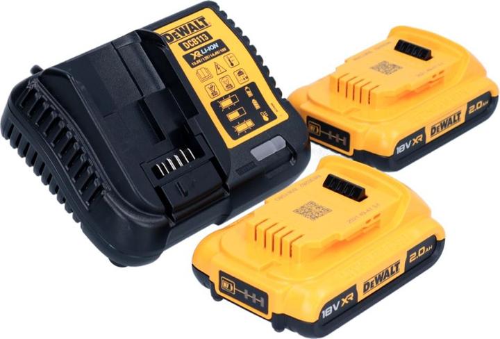 Produktbild DeWalt DCF 887 D2 Akku Schlagschrauber 18 V 205 Nm 1/4" Brushless + 2x Akku 2,0 Ah + Ladegerät