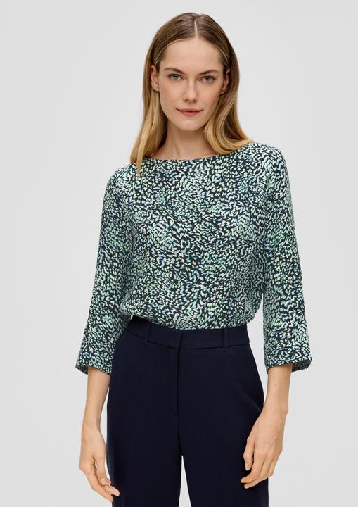 Image du produit s.Oliver Bluse Bluse mit seitlich geschlitztem Saum (46)