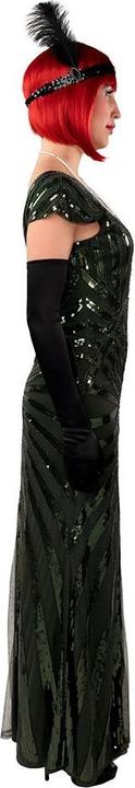 Produktbild Orlob Damenkleid 20's, Pailletten, lang, grün (S, M)