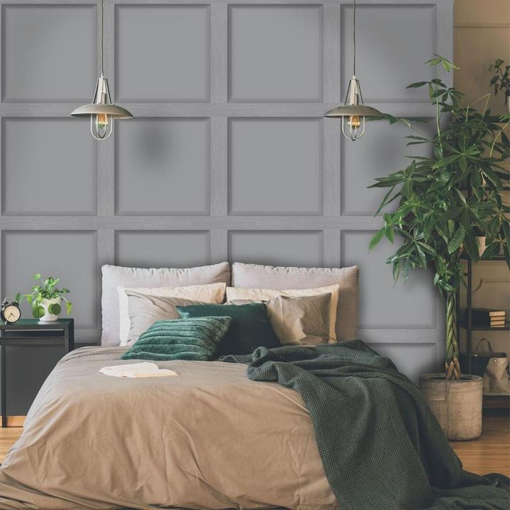 Actual product image Holden Décor Modern Wood Panel Wallpaper