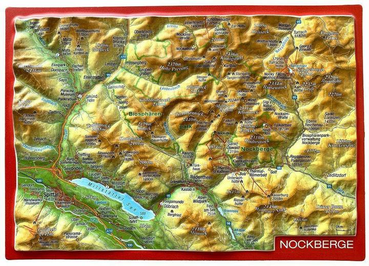 Markgraf:Nockberge, relief postcard