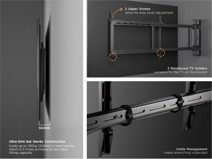 Produktbild equip Motorisierte TV-Schwenkhalterung (Wand, 50 kg, 32" - 75")