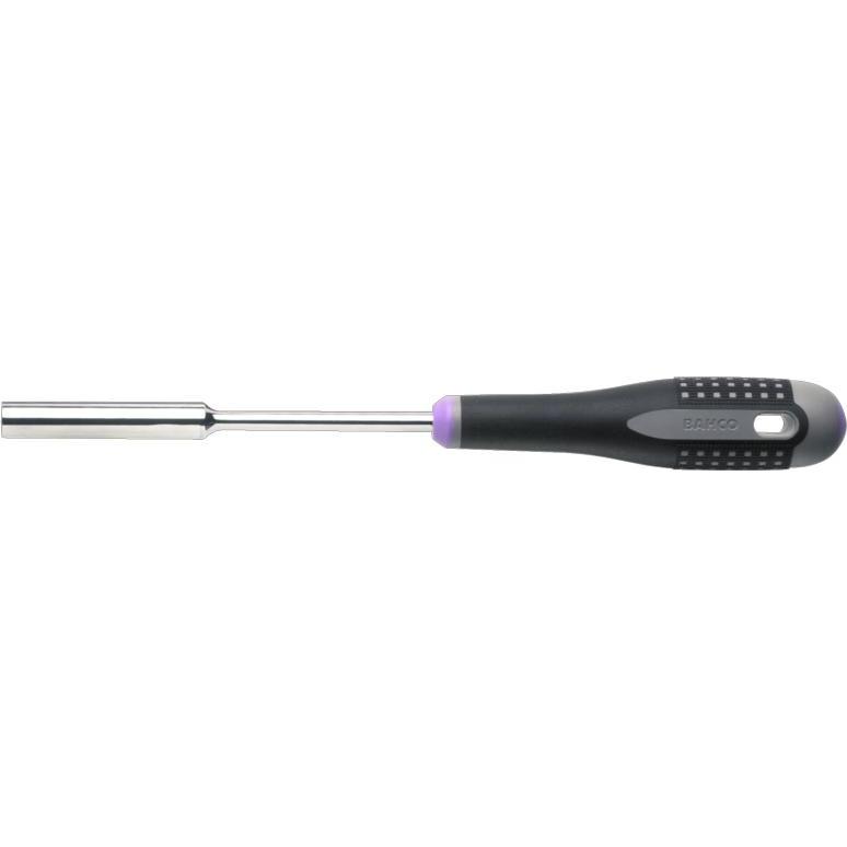 Bahco, Schraubenzieher, ERGO Steckschlüssel für Sechskantschrauben mit langer Aufnahme und Gummigriff, 8 mm x 125 mm (6-...