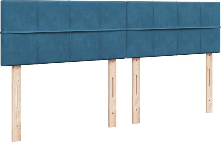 Actual product image vidaXL Bo x spring bed with mattress 200 x 200 cm velvet (200 x 200 cm)