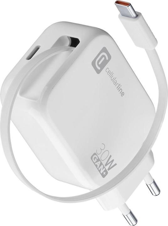 Produktbild Cellularline Retractable Power 30W (30 W, 2 Ports)