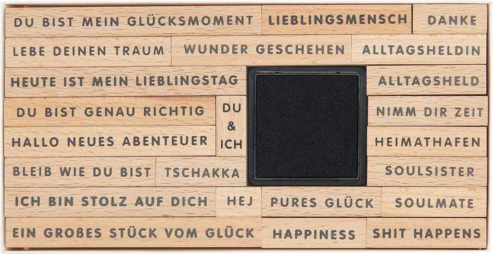 Produktbild Rico Design Stempel-Set XL "Happiness", 23-tlg.