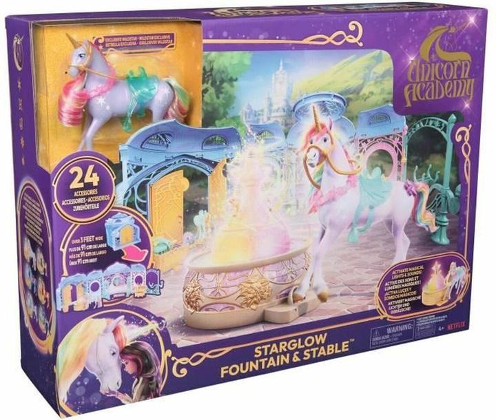 Produktbild Spin Master Unicorn Academy - Stall Spielset (inkl. Brunnen mit Licht- und Soundeffekten)