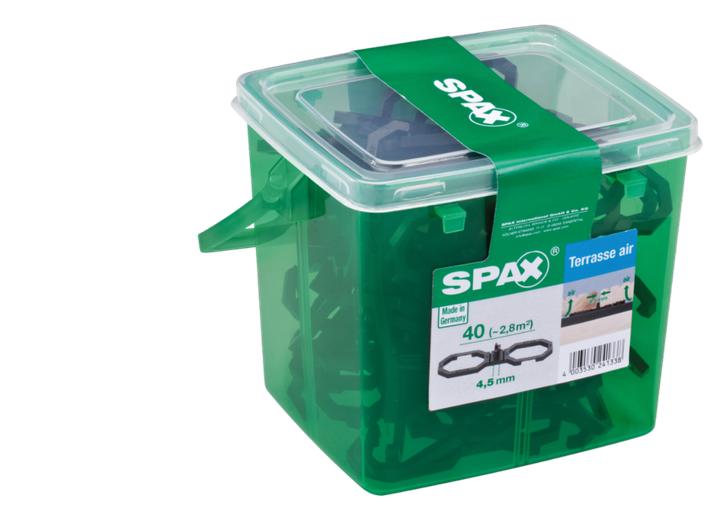 Spax Terrace Air Spacer 4,5mm Ventilation for wooden boards Terrace 40 pcs. (5009422544009) (40 x)