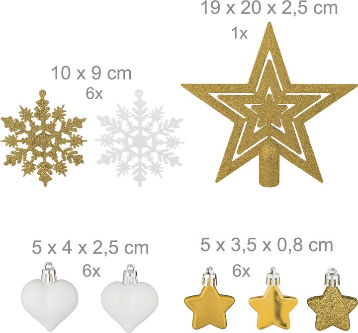 Actual product image Relaxdays Christmas baubles set (1 -part)