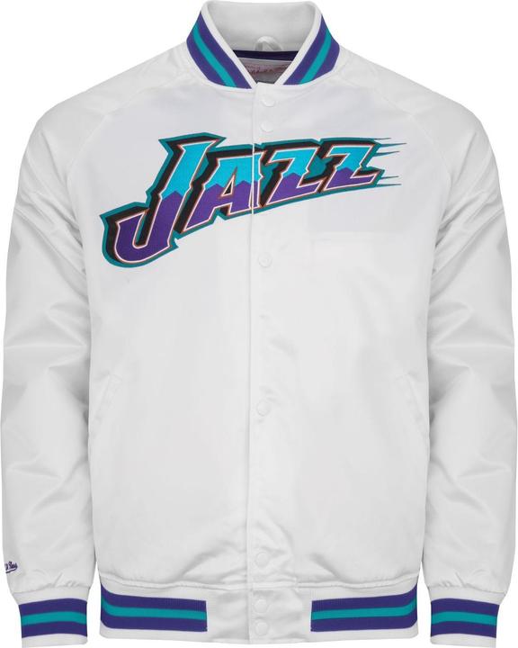 Immagine prodotto Mitchell & Ness M&N Giacca leggera in raso - Utah Jazz bianco - S (S)