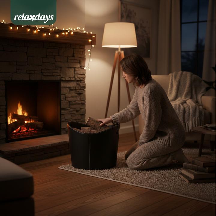 Actual product image Relaxdays Wood basket