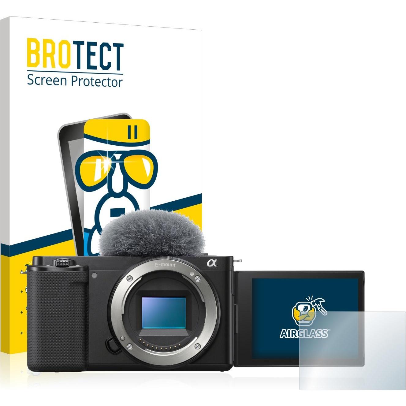 BROTECT AirGlass Panzerglasfolie (Displayschutz), Kameraschutz