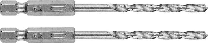 Produktbild Graphite Sechskant-Metallbohrer 4,2 mm, 2 Stück. (4.2 Millimeter)