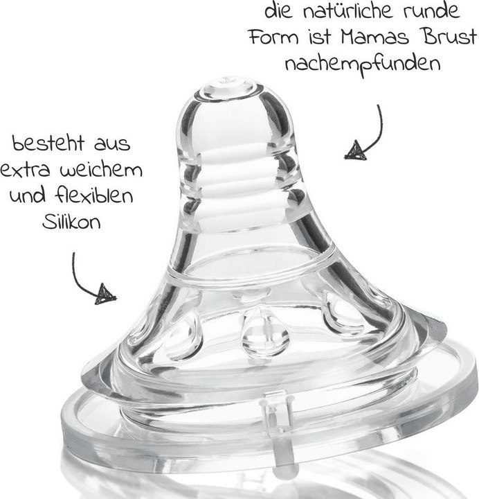 Actual product image MiaMia Teat silicone teat 2-pack
