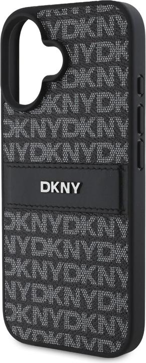 Actual product image DKNY DKHCP16SPRTHSLK iPhone 16 6.1" czarny/black hardcase Texture Pattern Tonal Stripe (Apple iPhone 16)