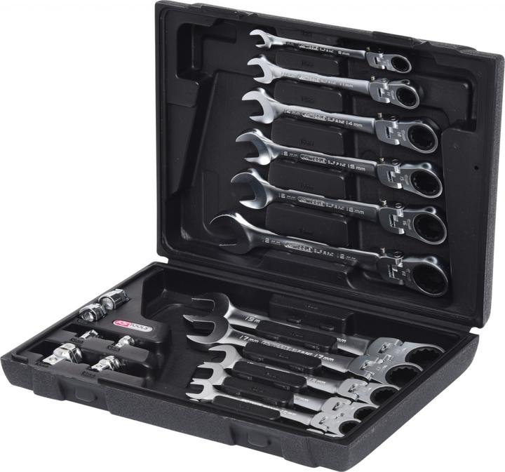 Produktbild KS Tools GEARplus® Gelenk-Ratschenringmaulschlüssel-Satz 50 (19 mm)