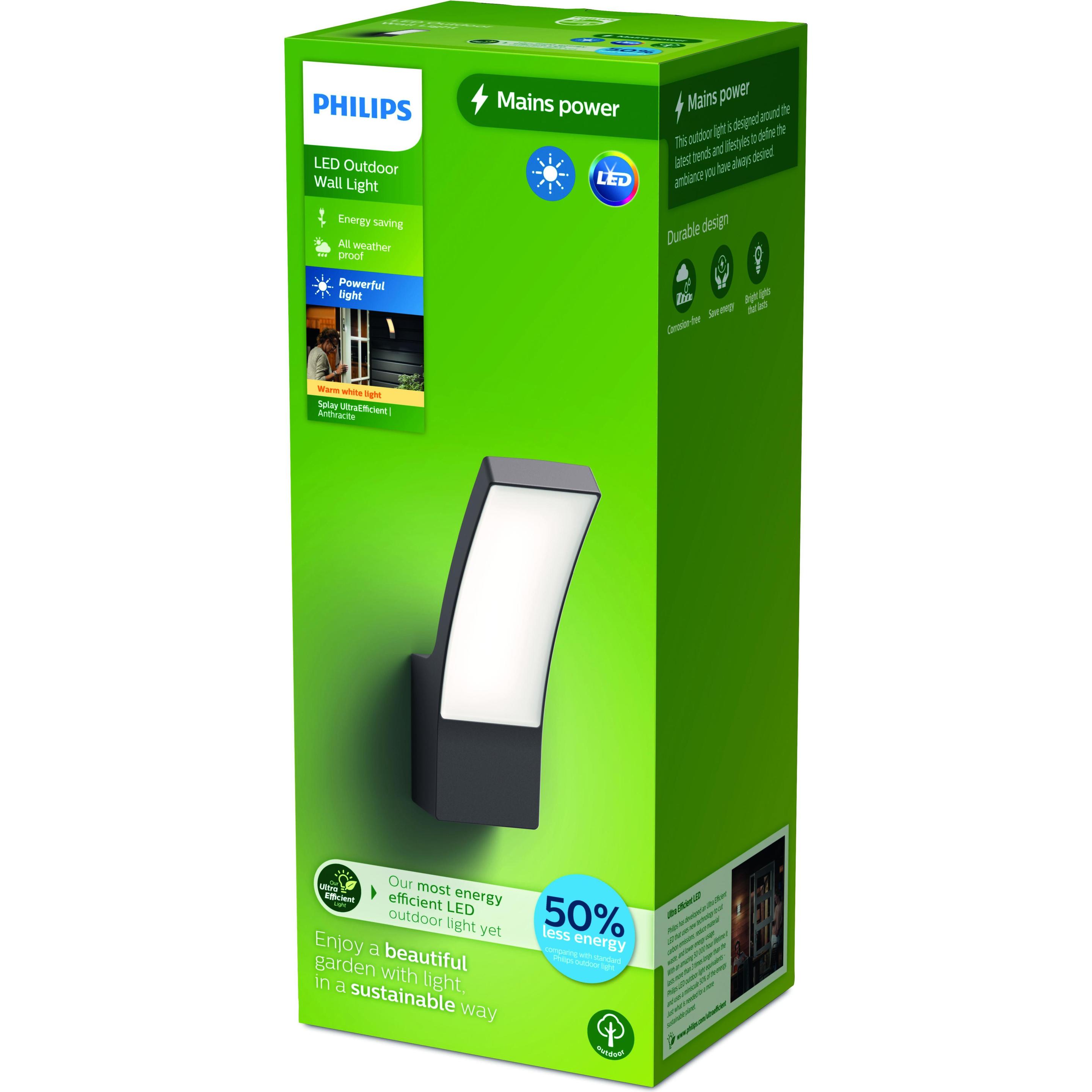 Thumbnail - Philips, Gartenbeleuchtung, Splay Ultra-Efficient (800 lm, IP44)