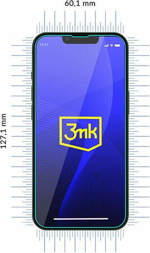 Actual product image 3MK hybrid glass Flexible 2.5D for iPhone 13 Mini (1 Piece, Apple iPhone 13 mini)