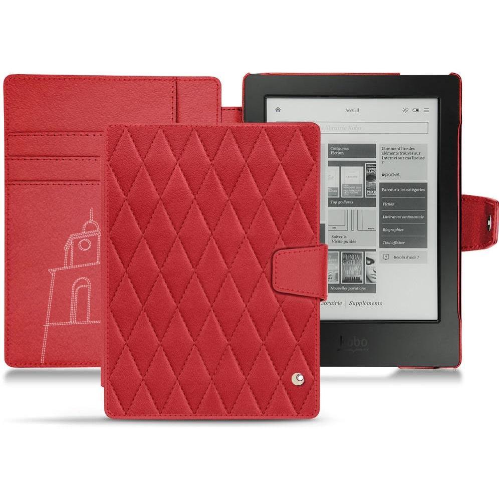 Noreve Lederschutzhülle Wallet (Aura H2O), Tablet Hülle, Rot