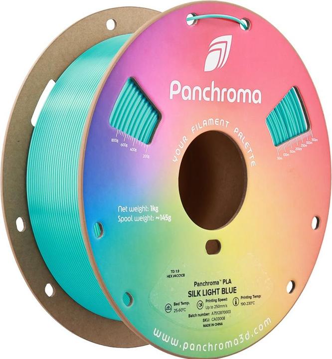 Image du produit Polymaker Panchroma™ PLA Silk (PLA, 1.75 mm, 1000 g, Bleu)