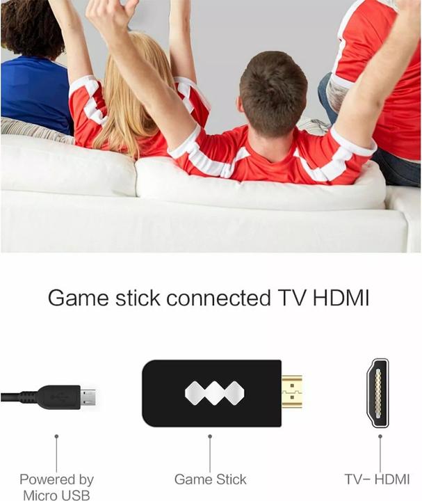 Produktbild Plutoos TV Retro-Spielkonsole für zwei Personen 600 Spiele HDMI-Stecker