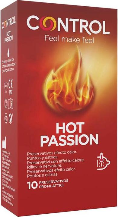 Actual product image Control Hot Passion Preservativos Efecto Calor 10 Unidades (10 pcs.)