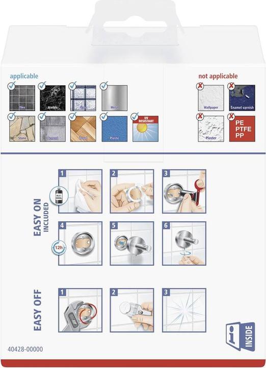 Productafbeelding tesa Toiletpapierhouder ELEGAANT zonder deksel chroom