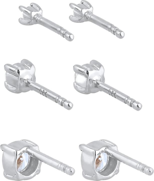 Actual product image Elli Crystal stud earrings (Zirconia, 925 Sterling silver)