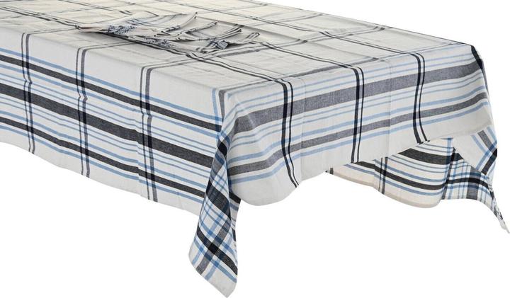 Schwarz Beige Blau Weiss