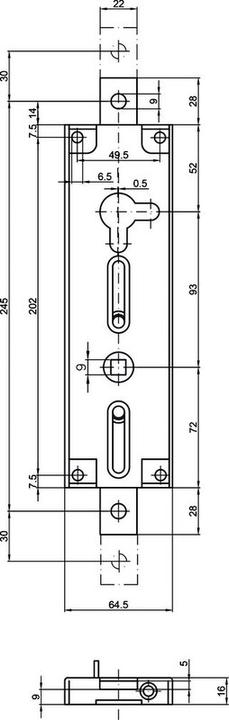 Actual product image MSL Garage door locks 4004