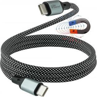 Image du produit Good Connections Good Connection Aimant. USB 4.0 3x2 USB-C spiralé noir 1m (1 m, USB 4.0, 240 W)