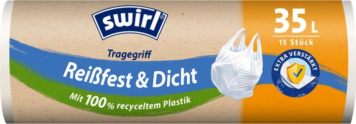 Produktbild Swirl Tragegriff Müllbeutel Reissf.&Dicht 35l 15St. (15x, 35 l)