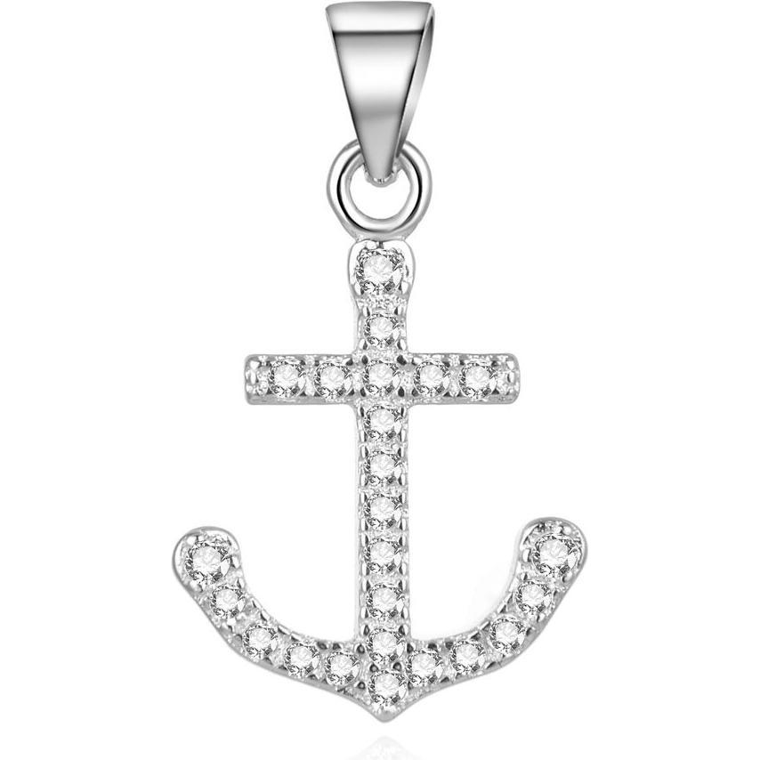 Beneto, Ciondolo collana, Ciondolo moda in argento Anchor AGH233 (L)