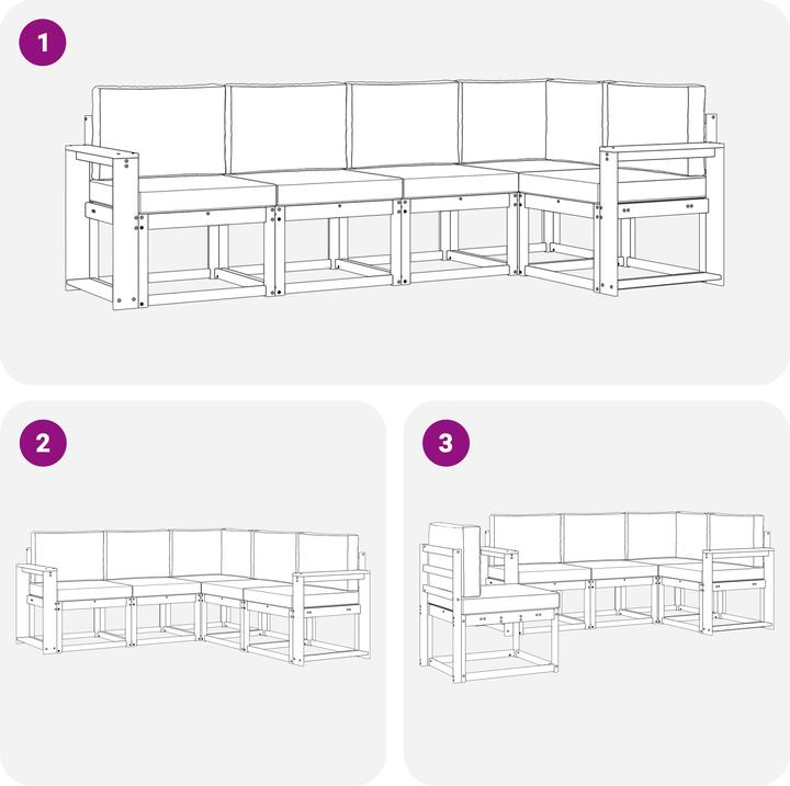 Image du produit vidaXL Outdoor-Sofa
