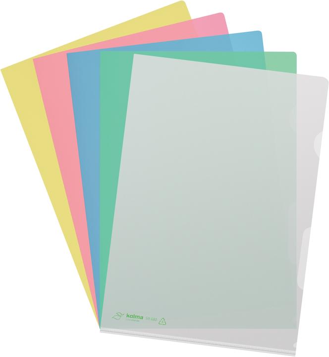 Produktbild Kolma Sichtmappe LineaVerde A4 Recycling genarbt strong rot (A4, 10x)