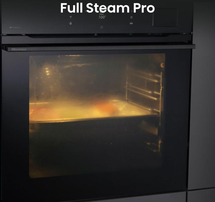Actual product image Hisense Dampfbackofen BlackGlass HI8 BFS 615S8B Glasfront schwarz
