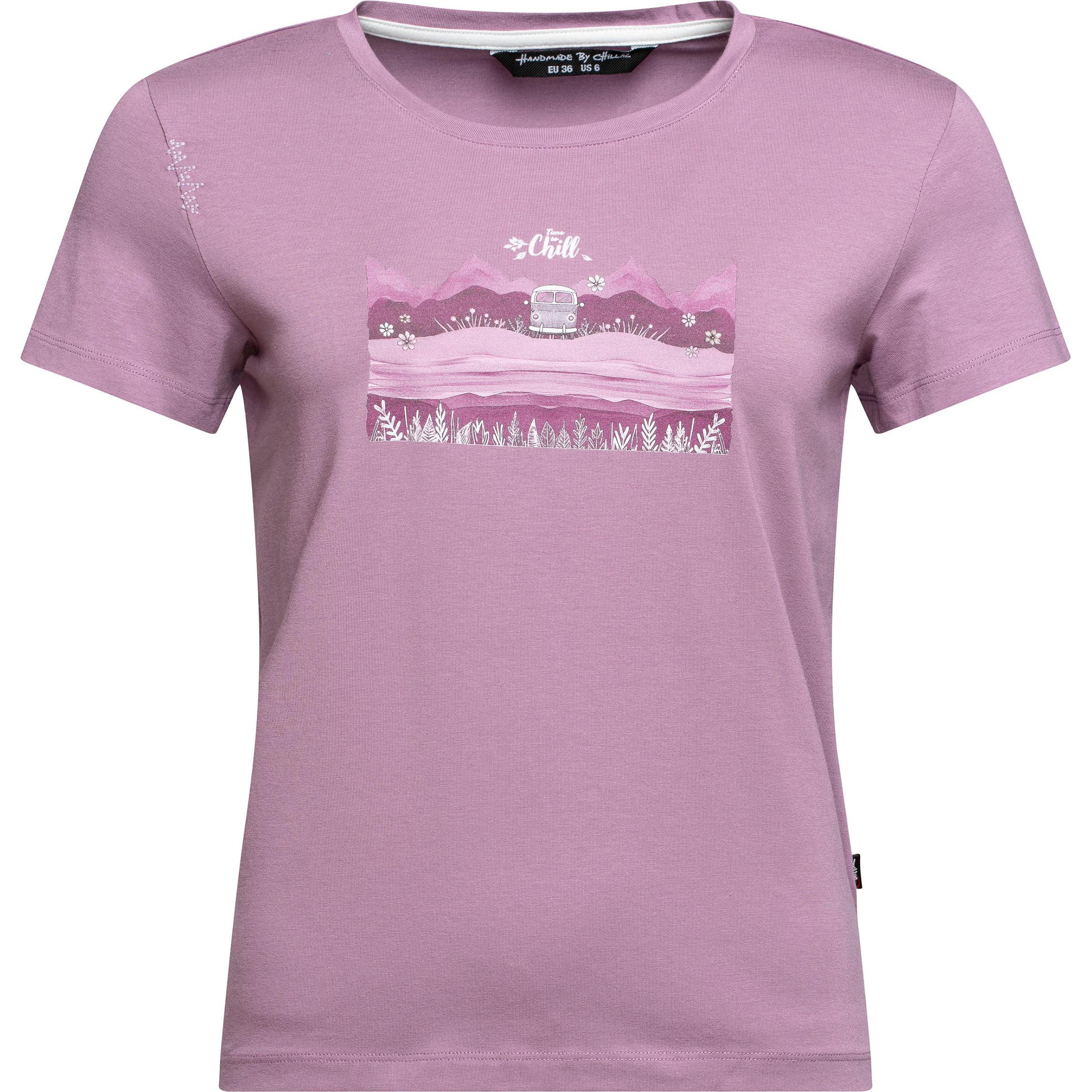 Chillaz, Damen, Shirt, Women's Iseo Time To Chill T-Shirt, Rosa, (38, M)