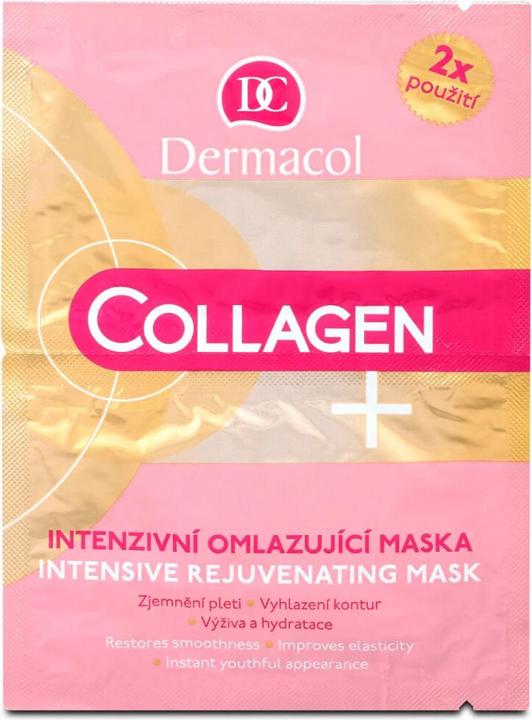 Actual product image Dermacol Intensive Rejuvenating Mask Collagen Plus (Intensive Rejuvenating Ating Face Mask) 2 X 8 G