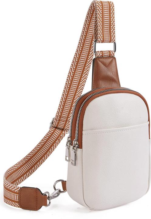 Produktbild Only-Bags.Store Mini-Umhängetasche aus PU-Leder, Umhängetasche im Retro-Stil, modische Brust-Handytasche