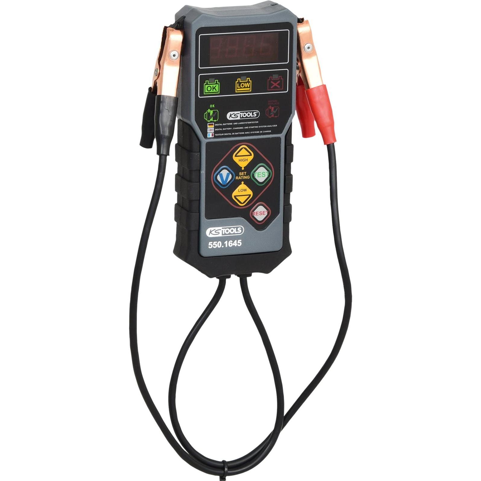 KS Tools 12V Digital-Batterie- und Ladesystemtester (550.1645)